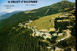 38 - Le Collet D'Allevard : Vue D'ensemble Et Massif Du Mont Blanc - Allevard