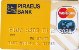 GREECE - Piraeus Bank MasterCard(reverse Axalto), 03/06, Used - Credit Cards (Exp. Date Min. 10 Years)
