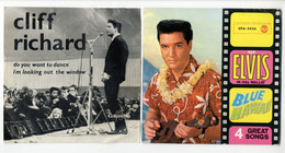 ♥️ Covers Van Singeltje Elvis En Cliff Richard. Geen Plaat (Cinema, Acteurs, Actrices, Film, Movie, Movie Stars) (B-28) - Accessoires, Pochettes & Cartons