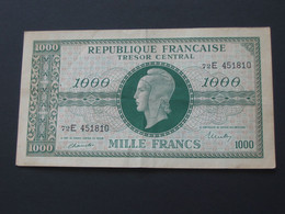 Trésor Central 1000 Francs  Marianne 1945 Chiffres Maigres   **** EN ACHAT IMMEDIAT **** - 1955-1963 Staatskasse (Trésor Public)