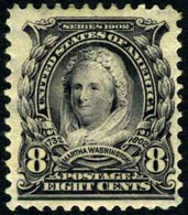 US #306 VF Mint Hinged 8c Martha Washington From 1902 - Unused Stamps