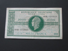 Trésor Central 1000 Francs  Marianne 1945 Chiffres Gras   **** EN ACHAT IMMEDIAT **** - 1955-1963 Treasury