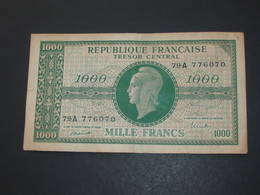 Trésor Central 1000 Francs  Marianne 1945 Chiffres Gras   **** EN ACHAT IMMEDIAT **** - 1955-1963 Staatskasse (Trésor Public)