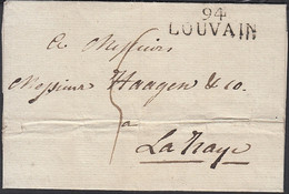 Belgique 1814 - Précurseur De Louvain à Destination La Haye-Pays Bas........... (DD) DC-10900 - Sonstige & Ohne Zuordnung