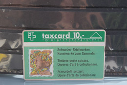 Schweiz; Telefonkarte, Taxcard 10,- SFr, Motiv Europa-Marke, Unbenutzt - Postzegels & Munten