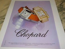 ANCIENNE PUBLICITE  MONTRE  CHOPARD 2005 - Other & Unclassified