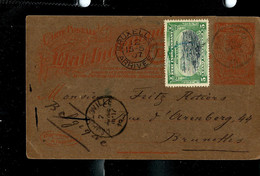 Carte Obl. N° 18 Vers L'étranger Obl. BA?OKO  20/03/1907 Pour Bruxelles 15/05/1907 - Ganzsachen