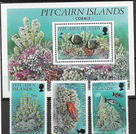Pitcain Mnh ** 1994 8 Euros Fish Sheet And Set - Pitcairneilanden