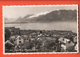 ZPP-09  Jongny Sur Vevey  Et Les Dents Du Midi . Visa Censure ACF 1939  Gétaz 10378 NC - Jongny