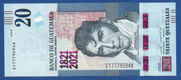 GUATEMALA - P.W127 – 20 Quetzales  2020 UNC, Serie E17779594A "200th Anniversary Of Independence" Commemorative Issue - Guatemala