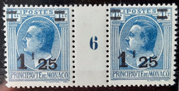 Monaco 1926 N°109 Millesime 1926 En Paire**TB - Neufs