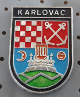 KARLOVAC Coat Of Arms Croatia Pin Badge - Cities