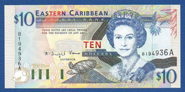 EAST CARIBBEAN STATES - Antigua - P.32A – 10 Dollars ND (1994) UNC Serie B194936A - Caribes Orientales