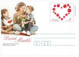 Poland 2022 / Mother's Day, Celebration, Heart Made Of Flowers / Postcard New!!! - Mother's Day