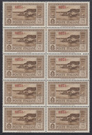 1932 Blocco Di 10 Valori Sass. 27 MNH** Cv 1400 - Aegean (Rodi)