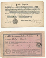 SUISSE - Post Schwein Hessen/Darmstadt - Baden / Mannheim... 6 Documents - ...-1845 Prefilatelia