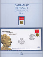 UNO WIEN  483, Postfrisch, FDC Und Münze Auf Sonderblatt, Flaggen Und Münzen, Dänemark, 2006 - Briefe U. Dokumente