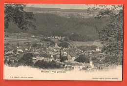 ZPP-26  Moudon  Vue Générale.  D.N. Rod  Dos Simple, Cachet 1905 - Moudon