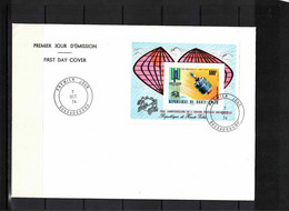 Upper Volta 1974 Centenary Of UPU - Space Satellites Block FDC - Africa