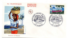 1970 -- FDC --Martinique Rocher Du Diamant....porteuse De Bananes... .cachet  DIAMANT --972....à Saisir - 1970-1979