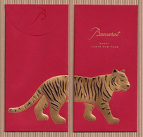 Chinese New Year CNY 'BACCARAT 2022 YEAR Of The TIGER' CHINOIS Red Pockets Chinois! - Modern (vanaf 1961)