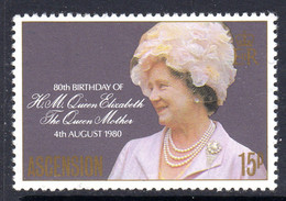 ASCENSION - 1980 QUEEN MOTHER BIRTHDAY STAMP FINE MNH ** SG 269 - Ascension