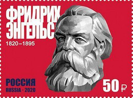 RUSSIE/RUSSIA/RUSSLAND/ROSJA 2020** MI.2838,ZAG..2615 ,YVERT..  German Philosopher Friedrich Engels MNH ** - Unused Stamps