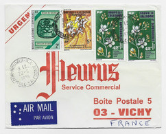 NOUVELLE CALEDONIE 42FRX2+2FR+5FR LETTRE AVION NOUMEA RP 29.6.1976 - Briefe U. Dokumente