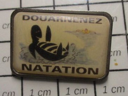 3317 Pin's Pins / Beau Et Rare / THEME : SPORTS / NATATION CLUB DOUARNENEZ TORTUE SUR LE DOS - Schwimmen