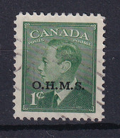 Canada: 1949/50   Official - KGVI 'O.H.M.S.' OVPT   SG O172    1c    Used - Opdrukken