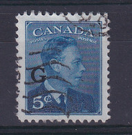 Canada: 1950/52   Official - KGVI 'G' OVPT   SG O184    5c   Used - Overprinted