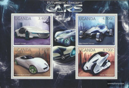 Uganda 2911-2914 Sheetlet (complete Issue) Unmounted Mint / Never Hinged 2012 Projektierte Automobile - Uganda (1962-...)