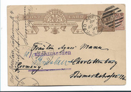 Sau010 / SÜDAUSTRALIEN - Ascher 3, 1897 - Aufgewertet Zum Versand Nach Deutschland (Breslau) - Storia Postale