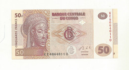 BILLET NEUF BANQUE CENTRALE DU CONGO 50 FRANCS EMIS EN 2013 SUPERBE. - República Del Congo (Congo Brazzaville)