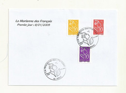 CACHET FDC LA MARIANNE DES FRANCAIS DU 08/01/2005. - 2004-2008 Marianne Of Lamouche