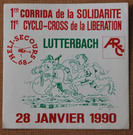 Cyclisme : Autocollant Cyclo Cross De Lutterbach En 1990, Vélo - Pegatinas