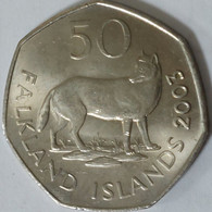 Falkland Islands - 50 Pence, 2003, Unc, KM# 135 - Falklandeilanden