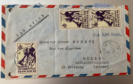 18258 - Lettre De Lomé 24.01.1948 Pour Bulle Suisse - Cartas & Documentos