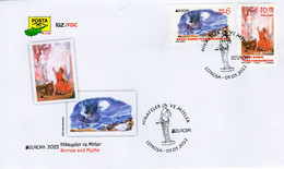 Northern Cyprus - 2022 - Europa CEPT - Histories And Myths - FDC (first Day Cover) - Cartas