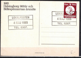 179n * SCHWEDEN * LOKALPOST HELSINGBORG GRÜN * GESTEMPELT 1985 *!! - Local Post Stamps