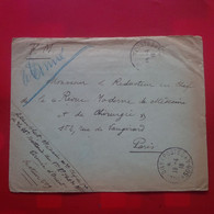 LETTRE ARMEE D ORIENT POUR PARIS REVUE MODERNE DE MEDECINE ET DE CHIRURGIE 1918 - Cartas & Documentos