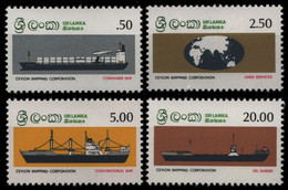 Sri Lanka 1983 - Mi-Nr. 610-613 ** - MNH - Schiffe / Ships - Sri Lanka (Ceylon) (1948-...)