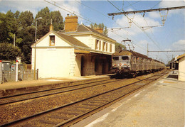 28-JOUY- LIGNE DE PARIS A CHARTRES AUTOMOTRICE Z 5100 TRAVERSANT LA GARE - Jouy