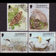 ALDERNEY 1994 - Scott# 84-7 Birds Etc 40p-2 Pound Used - Alderney