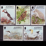 ALDERNEY 1994 - Scott# 83-7 Birds Etc 30p-2 Pound Used - Alderney
