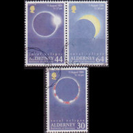ALDERNEY 1999 - Scott# 130/33 Solar Eclipse 30-64p Used - Alderney