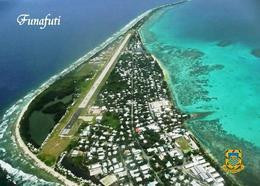 Tuvalu Funafuti Fongafale Runway Aerial View New Postcard - Tuvalu