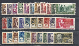 Afrique Equatorial Française N°33/62 Neuf** Cote 53 € - Unused Stamps