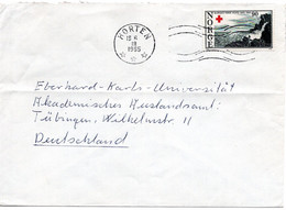 58931 - Norwegen - 1965 - 90O. Rotes Kreuz EF A Bf HORTEN -> Westdeutschland - Croix-Rouge