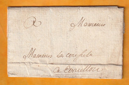 1750 - Lettre Pliée Avec Corrrespondance De REMUZAT, Drôme Aux Consuls De CORNILLON, Gard - 1701-1800: Precursori XVIII